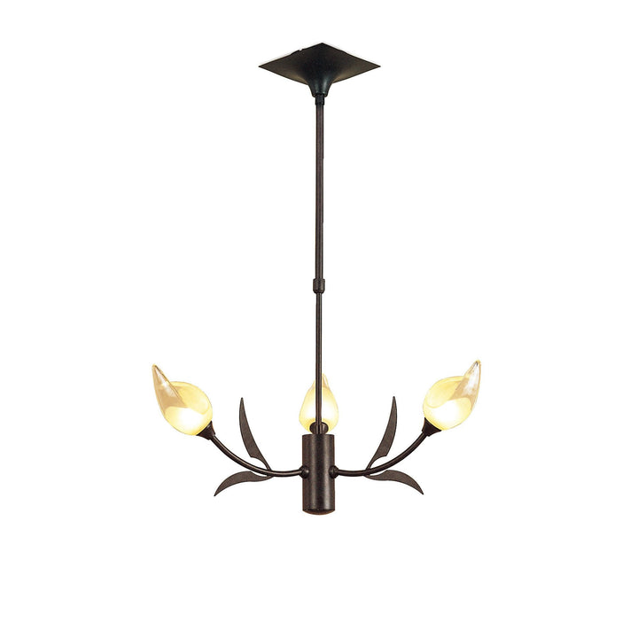 Mantra M0108 Holland Telescopic Pendant 3 Light G9 Brown/Black Oxide