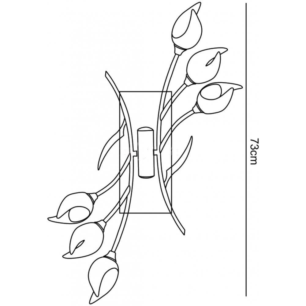 Mantra M0114/S Holland Ceiling/Wall Switched 6 Light G9 Brown/Black Oxide