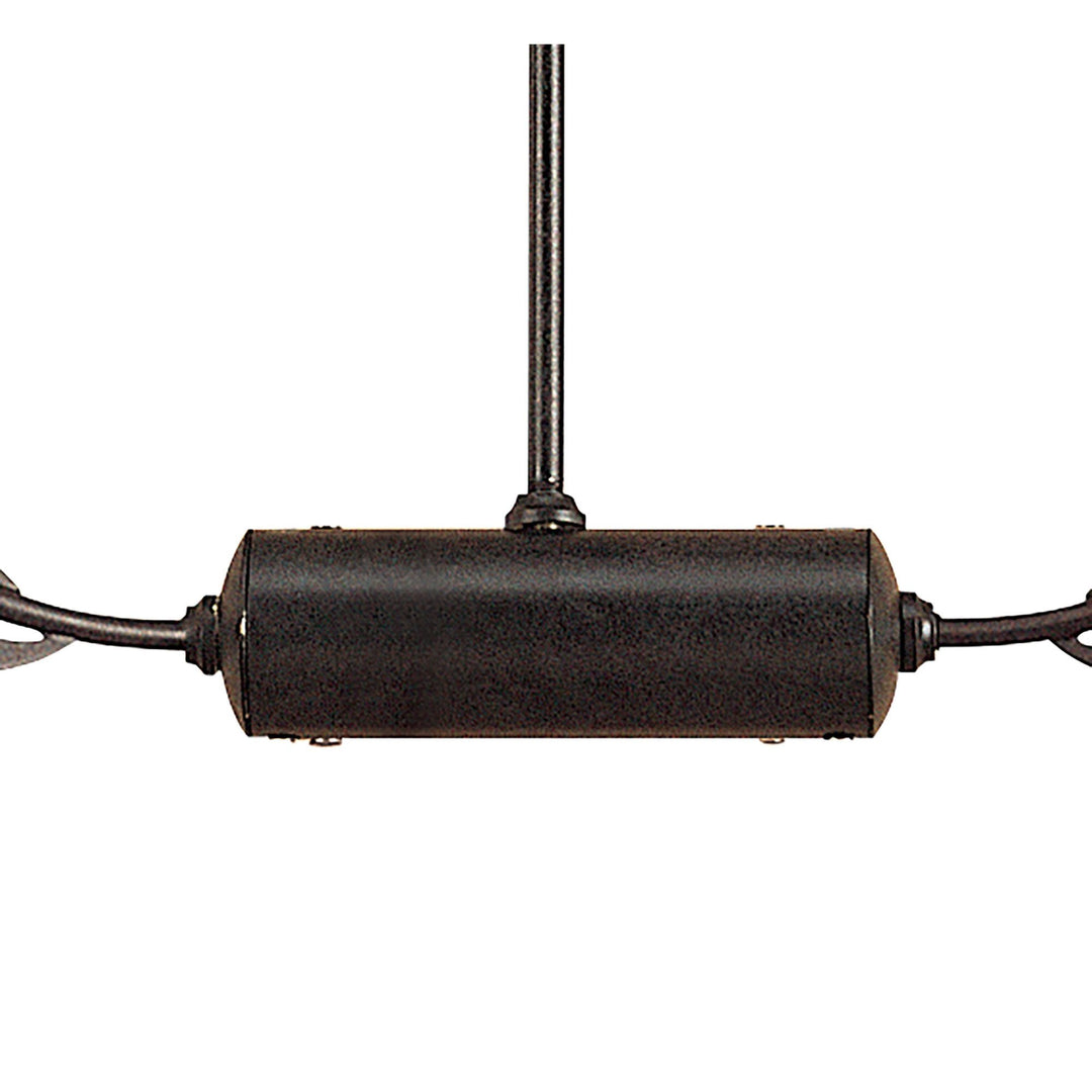 Mantra M0110 Holland Telescopic Linear Pendant Line 6 Light G9 Brown Black Oxide