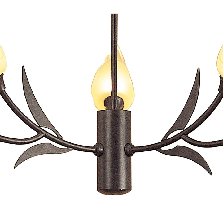 Mantra M0106 Holland Telescopic Pendant 9 Light G9 Brown/Black Oxide