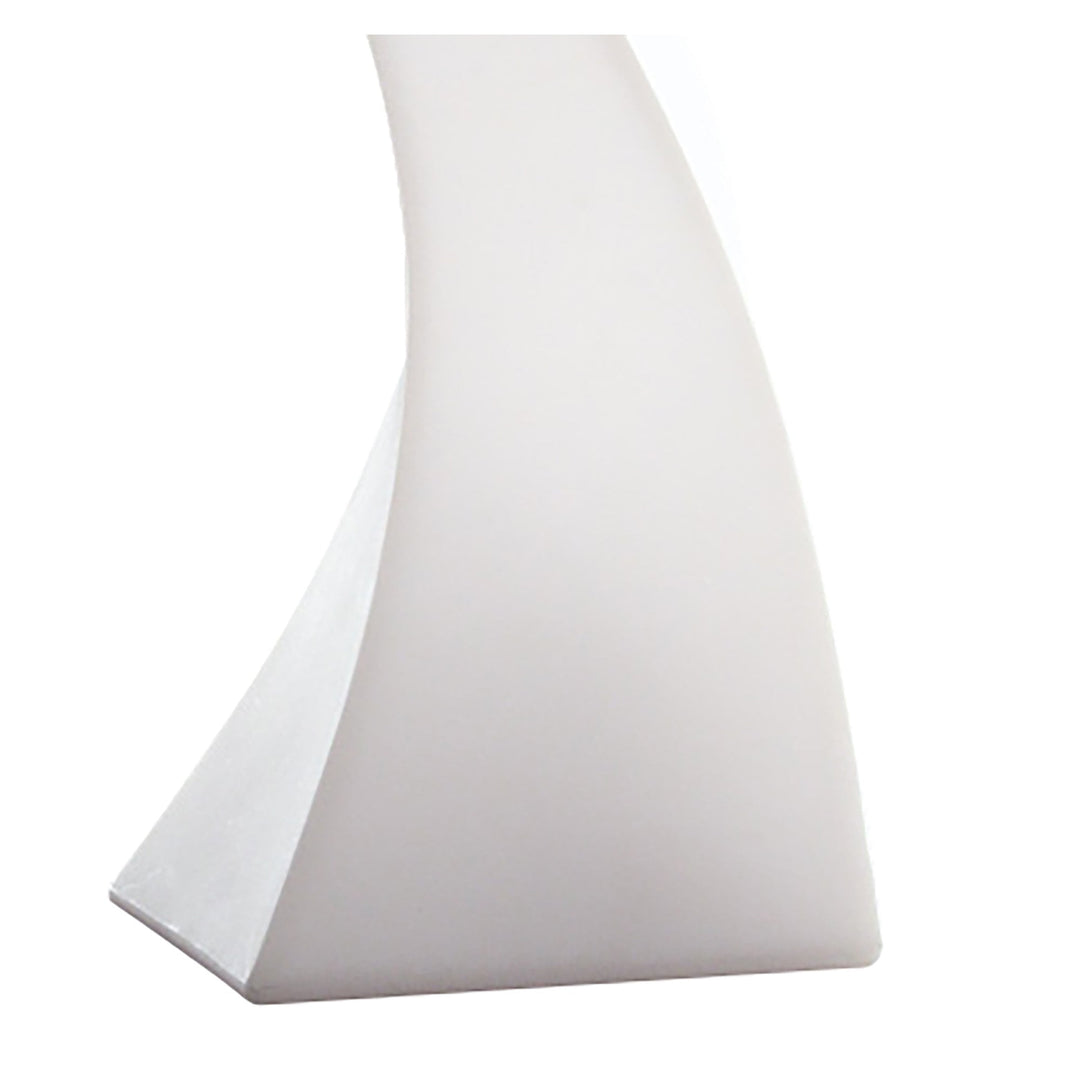 Mantra M1327 Flame Table Lamp 1 Light E27 Large Indoor Opal White