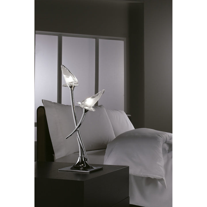 Mantra M0310 Flavia Table Lamp 2 Light G9 Polished Chrome