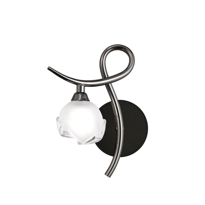 Mantra M0818BC/L/S Fragma Wall Lamp Left Switched 1 Light G9 Black Chrome