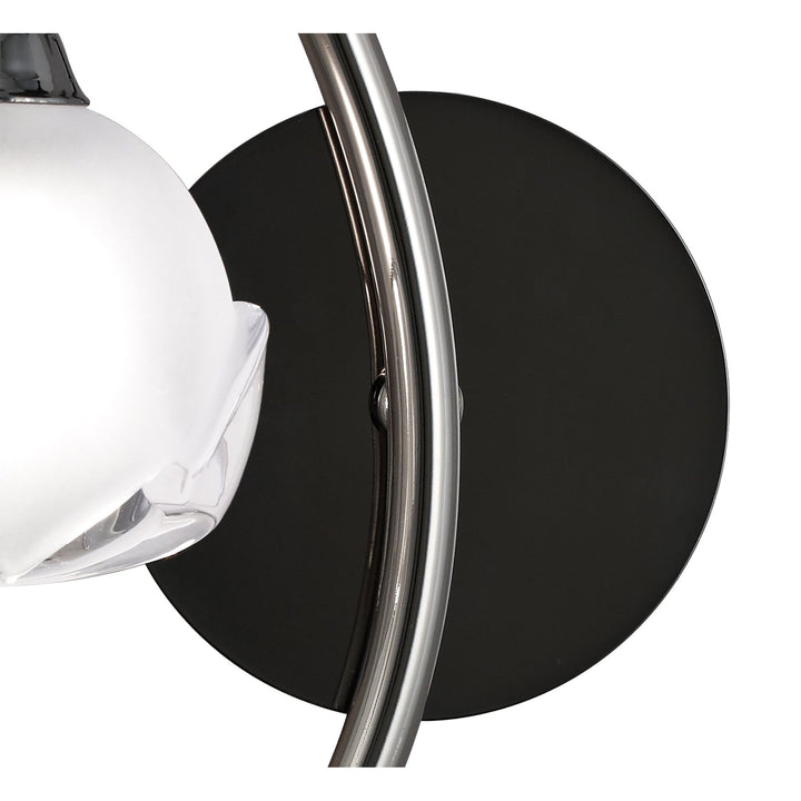 Mantra M0818BC/L/S Fragma Wall Lamp Left Switched 1 Light G9 Black Chrome