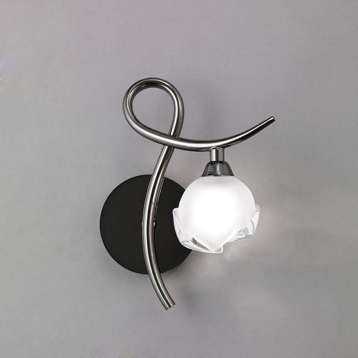 Mantra M0818BC/R Fragma Wall Lamp Right 1 Light G9 Black Chrome