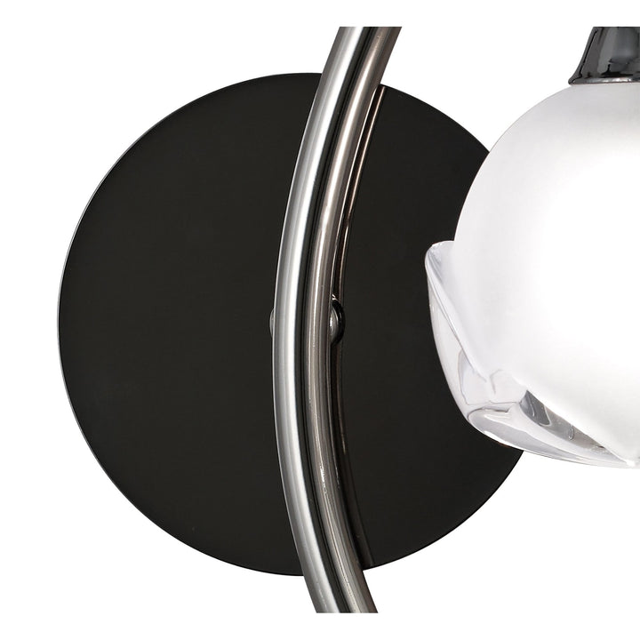 Mantra M0818BC/R Fragma Wall Lamp Right 1 Light G9 Black Chrome