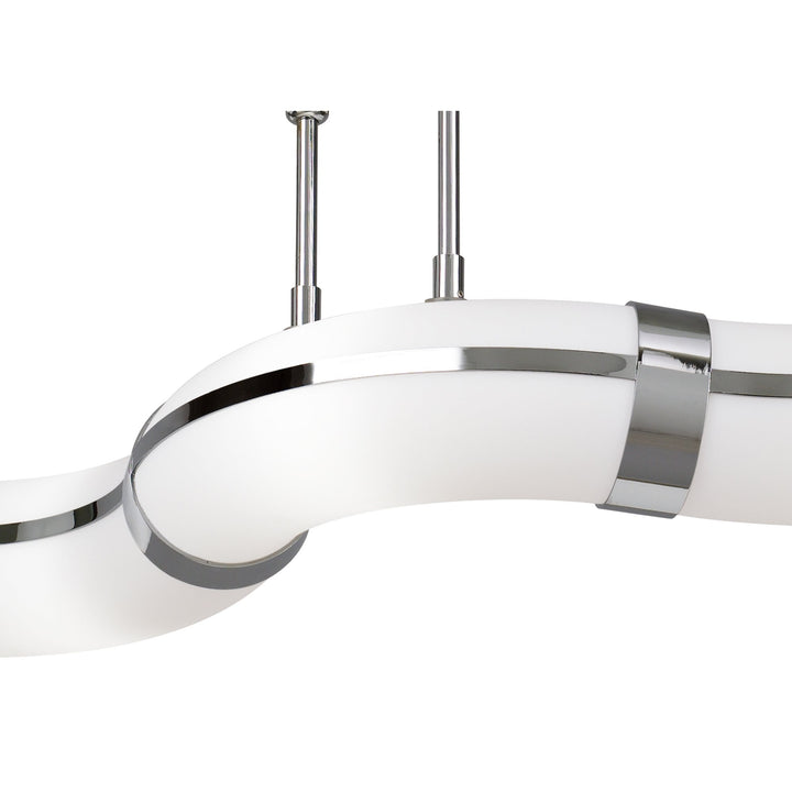 Mantra M0652 Guss Telescopic E27 3 Light E27 Bar Polished Chrome White Acrylic