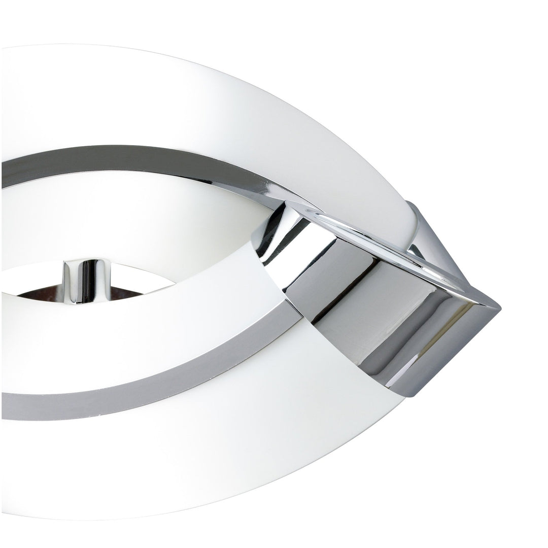 Mantra M0657 Guss Wall Lamp E27 2 Light E27 Polished Chrome/White Acrylic