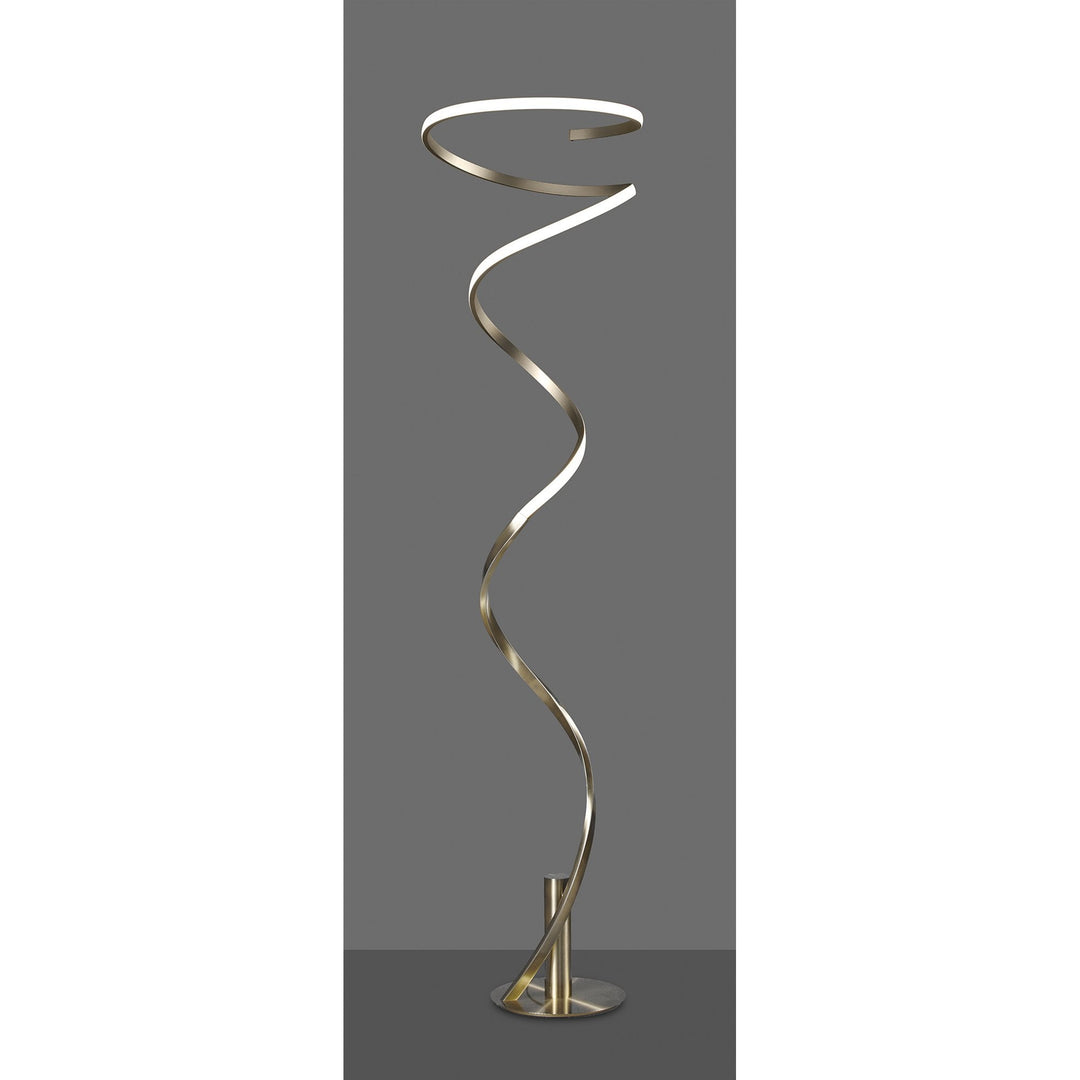 Mantra M6101 Helix Floor Lamp Antique Brass