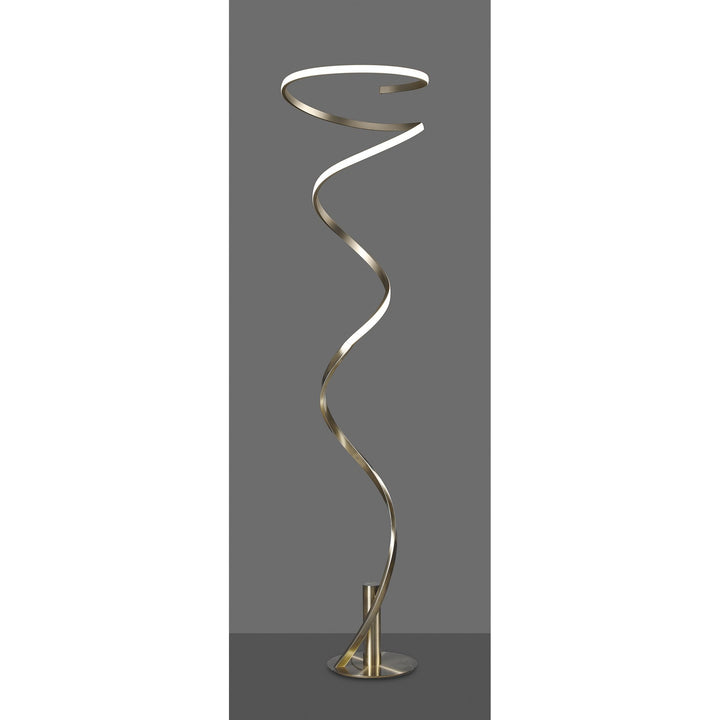 Mantra M6101 Helix Floor Lamp Antique Brass