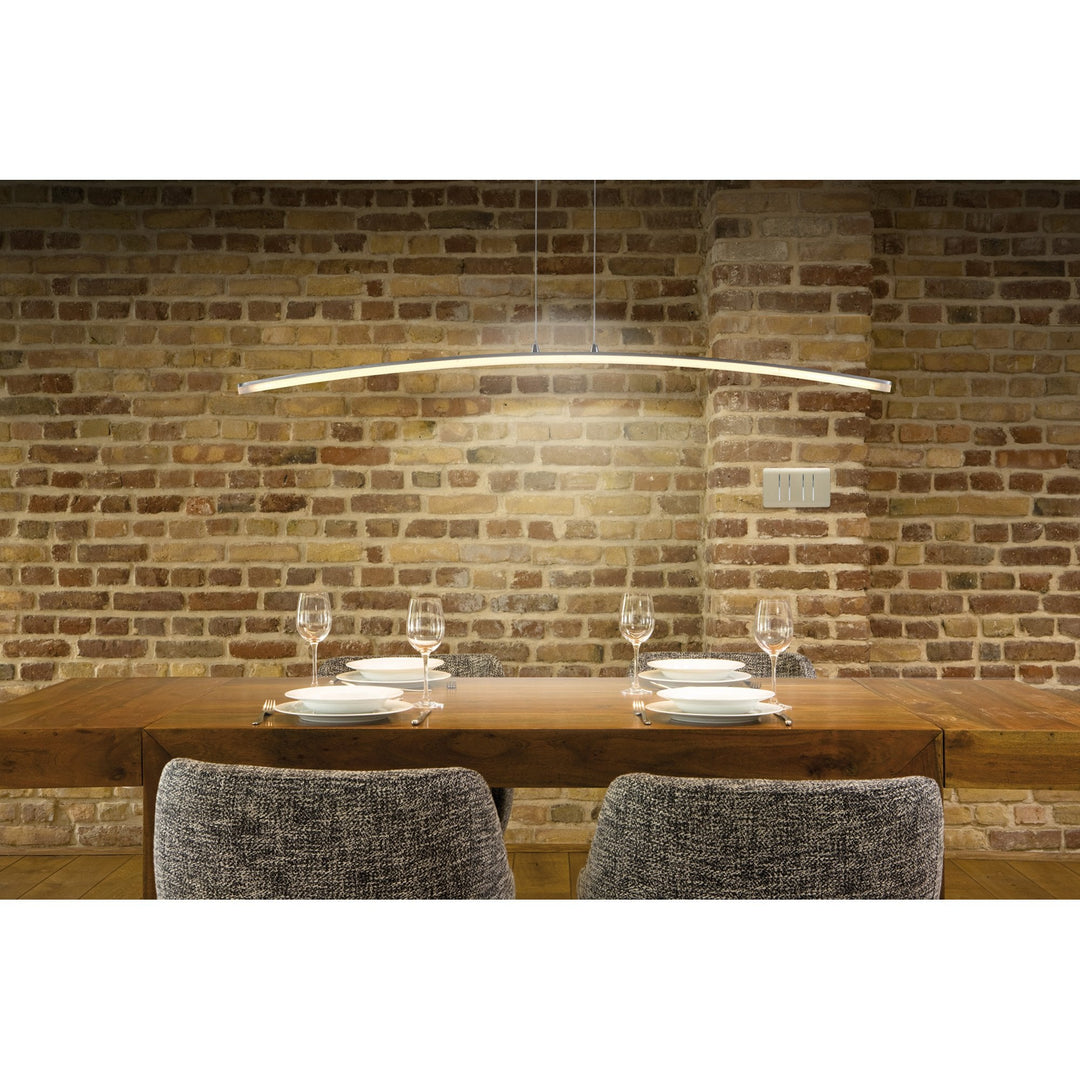 Mantra M4081 Hemisferic Pendant LED Satin Aluminium