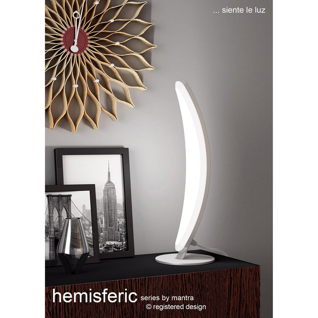 Mantra M4084 Hemisferic Wall Lamp LED Satin Aluminium