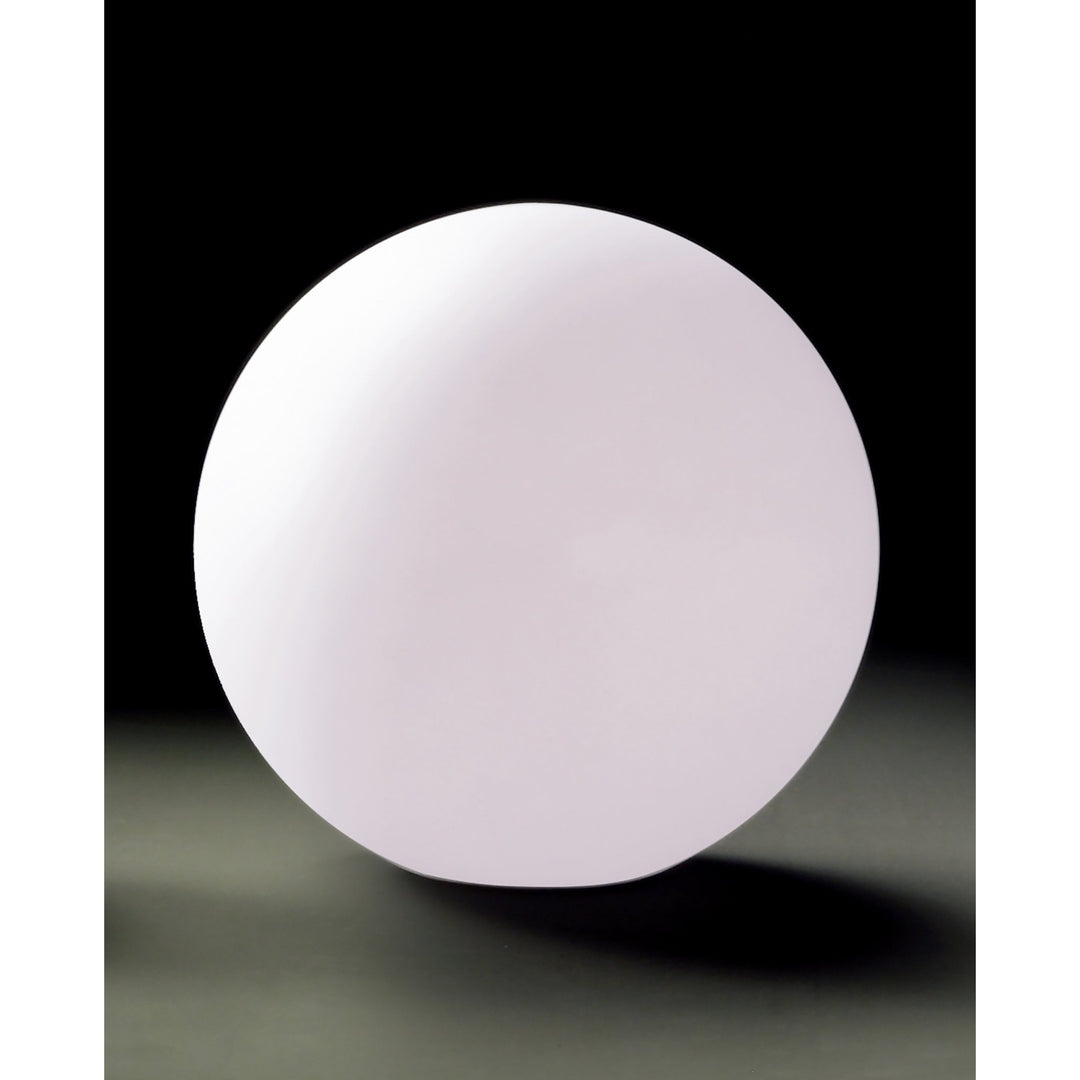 Mantra M1392 Huevo Ball Table Lamp 1 Light CFL Medium In Line Switch Indoor Opal White