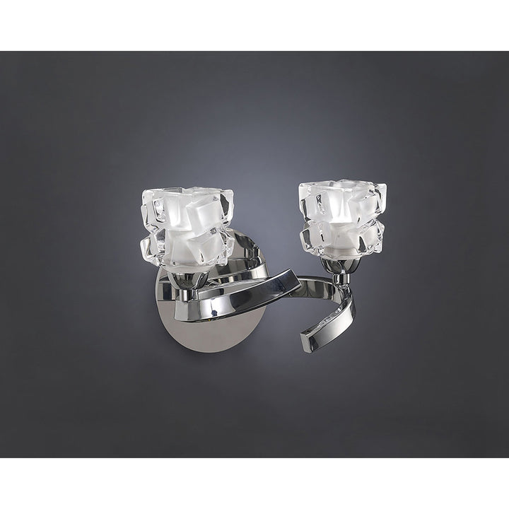 Mantra M1844 Ice Wall Lamp 2 Light G9 Polished Chrome