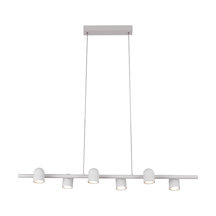 Mantra M7936 Ios Linear Pendant 6 Light White