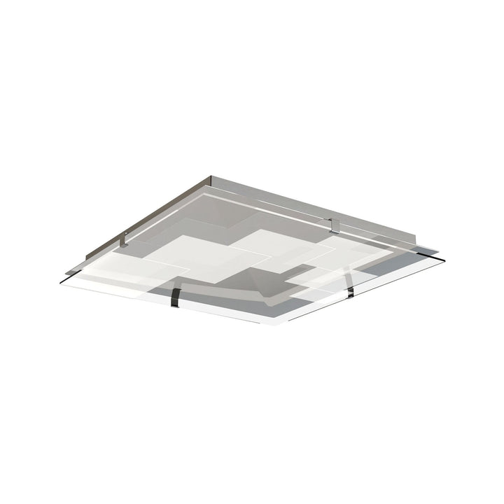 Mantra M8340/1 Jersey Ceiling 20W LED Square Polished Chrome/Opal White Glass