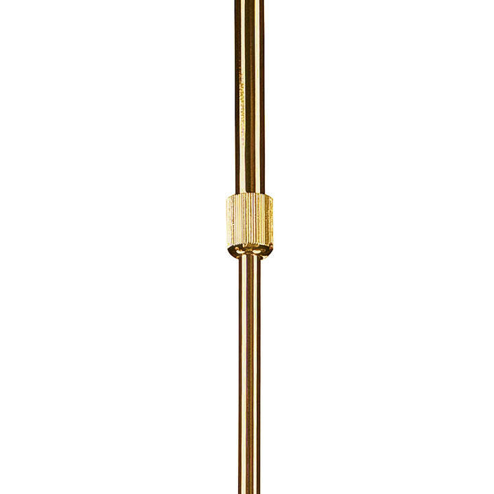 Mantra M8271/1 Juno Telescopic Convertible To Semi Flush 3 Light 15W LED Satin Gold/Frosted Acrylic/Gold