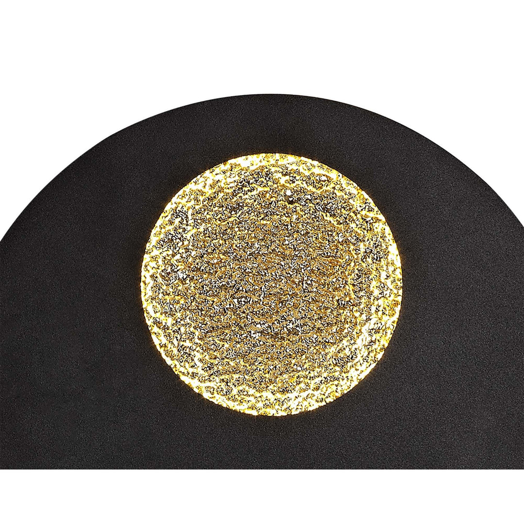 Mantra M7170 Jupiter Ceiling/Wall Light 18W LED Black/Gold