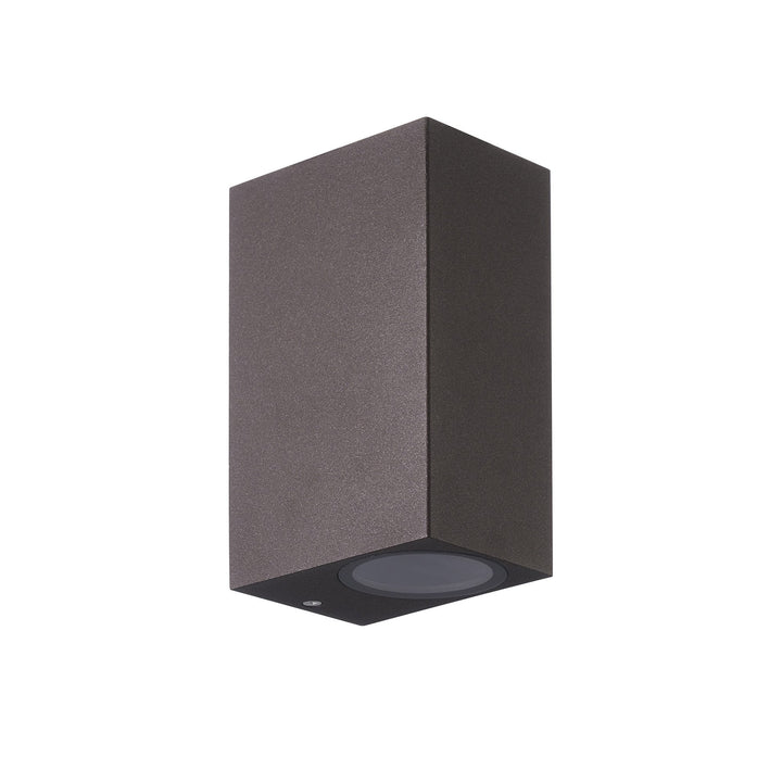 Mantra M7471 Kandanchu Outdoor Square Wall Lamp 2 Light Rust Brown