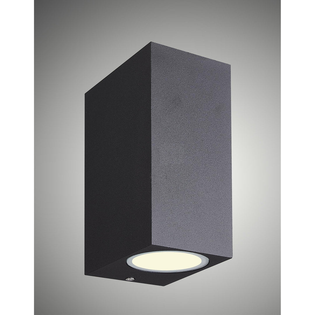 Mantra M7038 Kandanchu Outdoor Square Wall Lamp 2 Light Sand Black