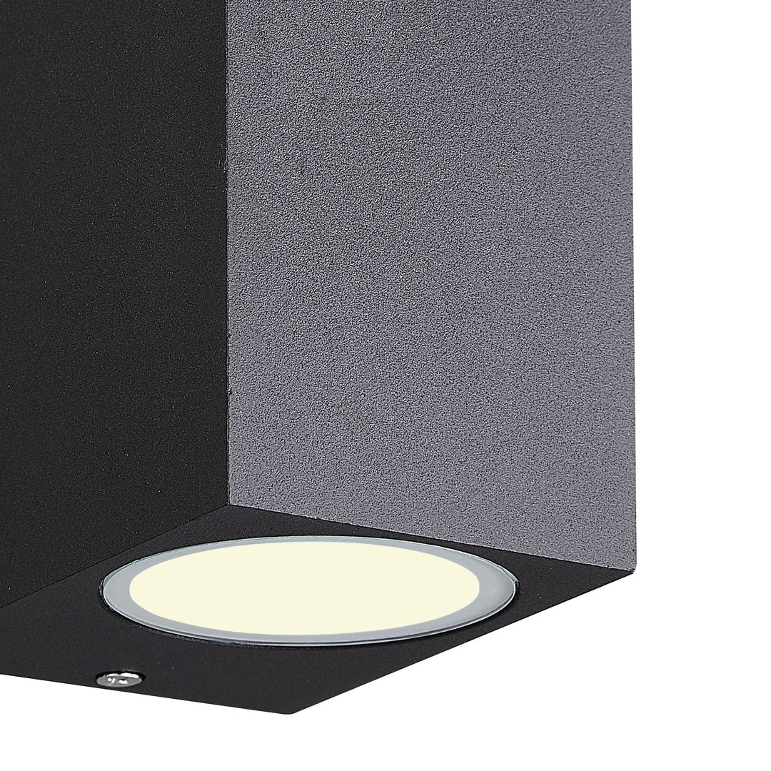 Mantra M7038 Kandanchu Outdoor Square Wall Lamp 2 Light Sand Black