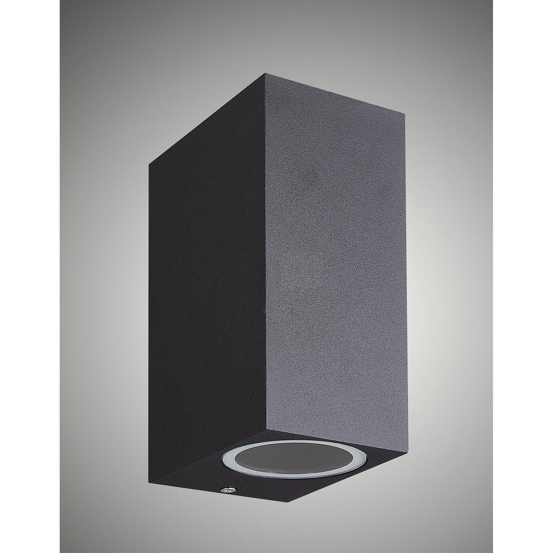 Mantra M7038 Kandanchu Outdoor Square Wall Lamp 2 Light Sand Black