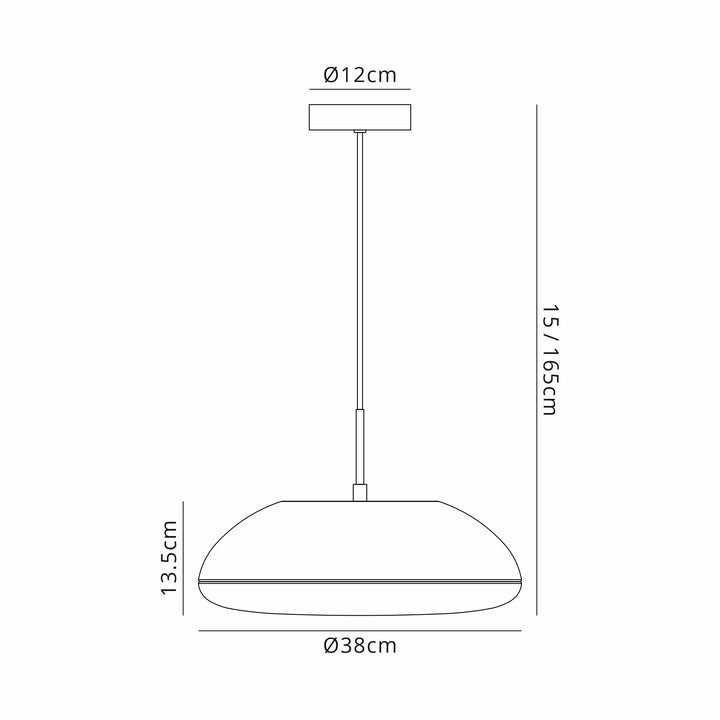 Mantra M8137 Kazz Pendant 38cm Round 4 Light White