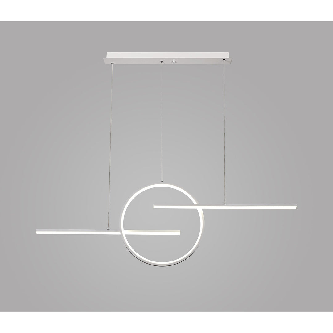 Mantra M7190 Kitesurf Centre Loop Linear Pendant 50W LED White