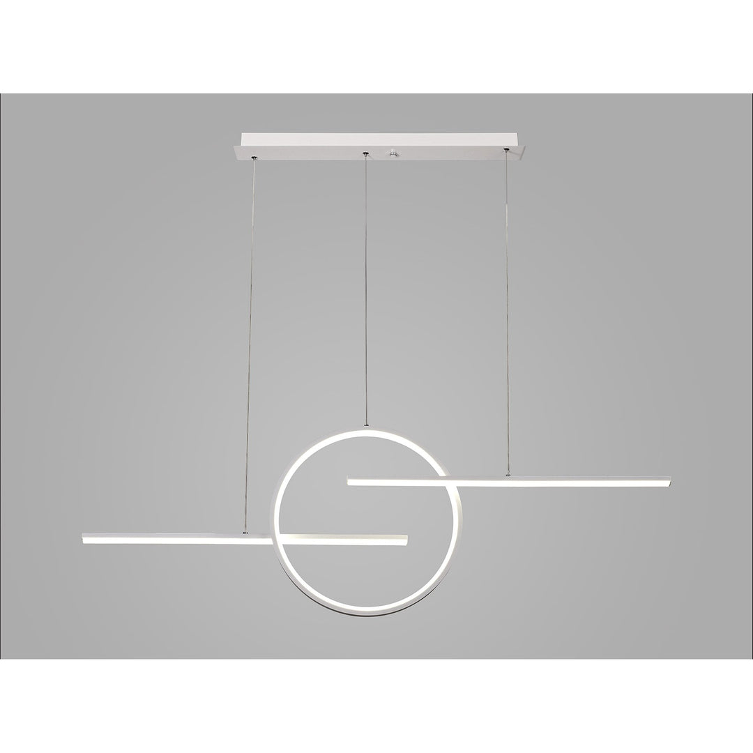 Mantra M8206 Kitesurf Centre Loop Linear Pendant Dimmable 50W LED White