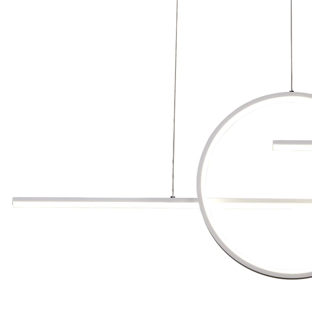 Mantra M8206 Kitesurf Centre Loop Linear Pendant Dimmable 50W LED White