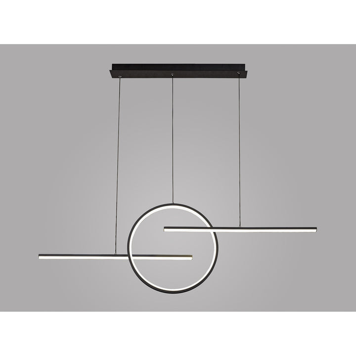 Mantra M7140 Kitesurf Centre Loop Linear Pendant 50W LED Black