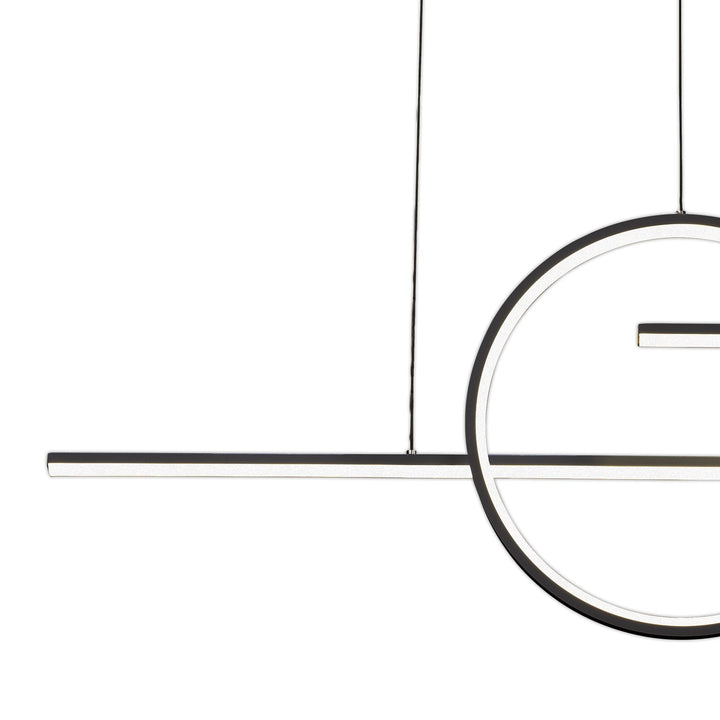 Mantra M8205 Kitesurf Centre Loop Linear Pendant Dimmable 50W LED Black