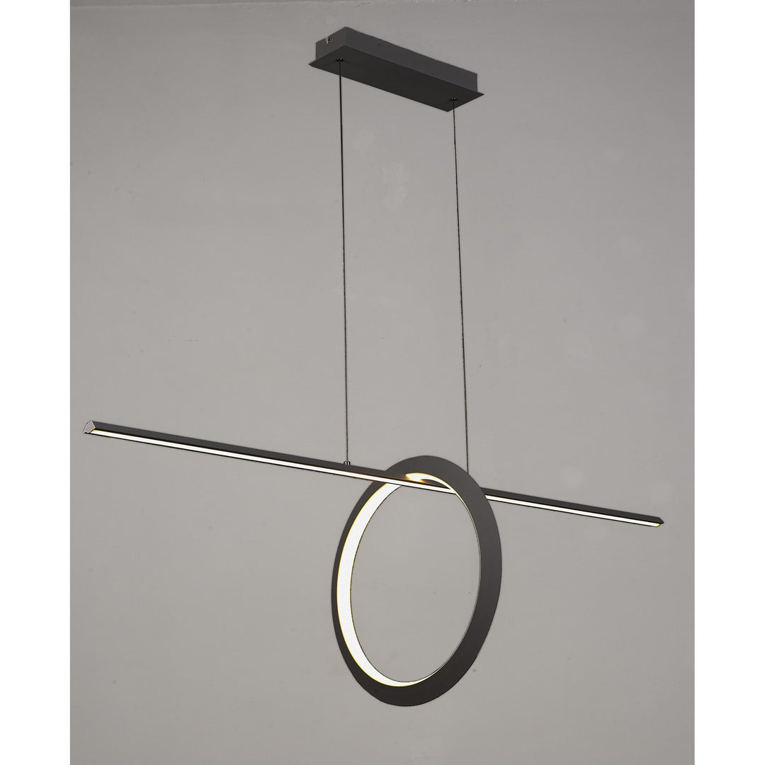 Mantra M7143 Kitesurf Loop Under Linear Pendant 30W LED Black