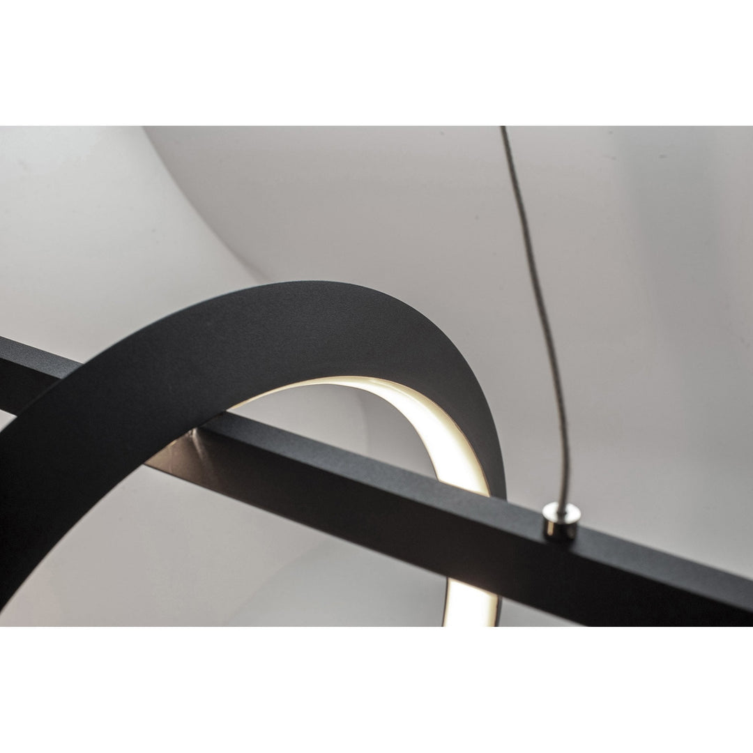 Mantra M7143 Kitesurf Loop Under Linear Pendant 30W LED Black