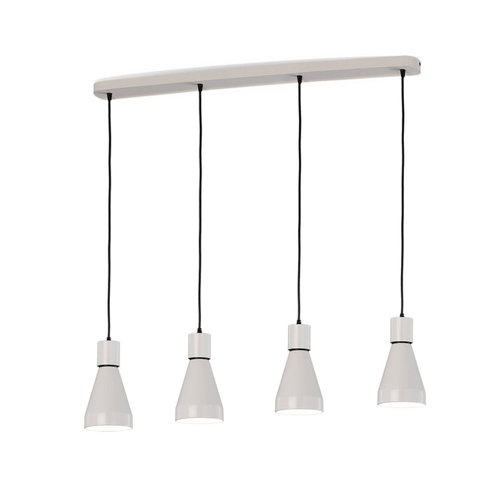 Mantra M5840 Kos Linear Pendant 4L 4 x E27 Max 40W White / Black