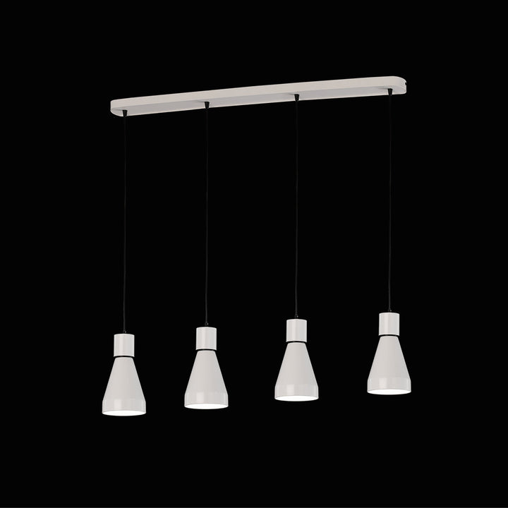 Mantra M5840 Kos Linear Pendant 4L 4 x E27 Max 40W White / Black