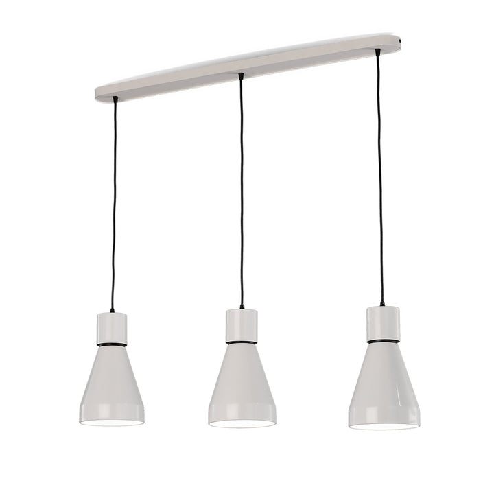 Mantra M5841 Kos Linear Pendant 3L 3 x E27 Max 40W White / Black