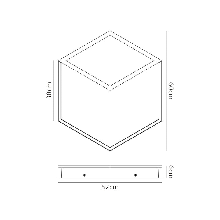 Mantra M7760 Kubick Ceiling/Wall Light 48W LED White