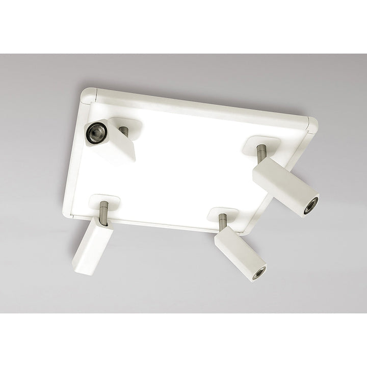 Mantra M5251 Ibiza Ceiling Light 4 Spotlights LED Square White