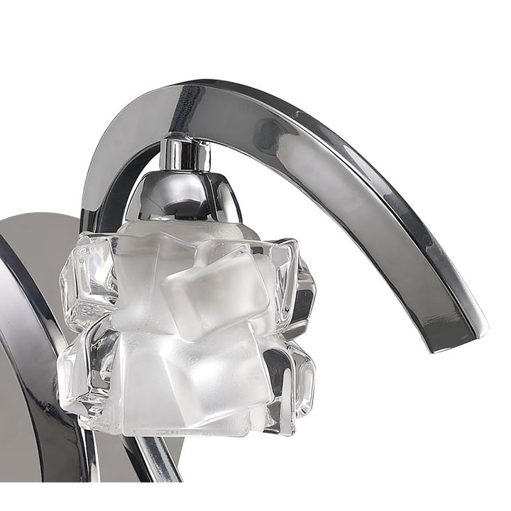 Mantra M1845/S Ice Switched Wall Light 1 Light Polished Chrome