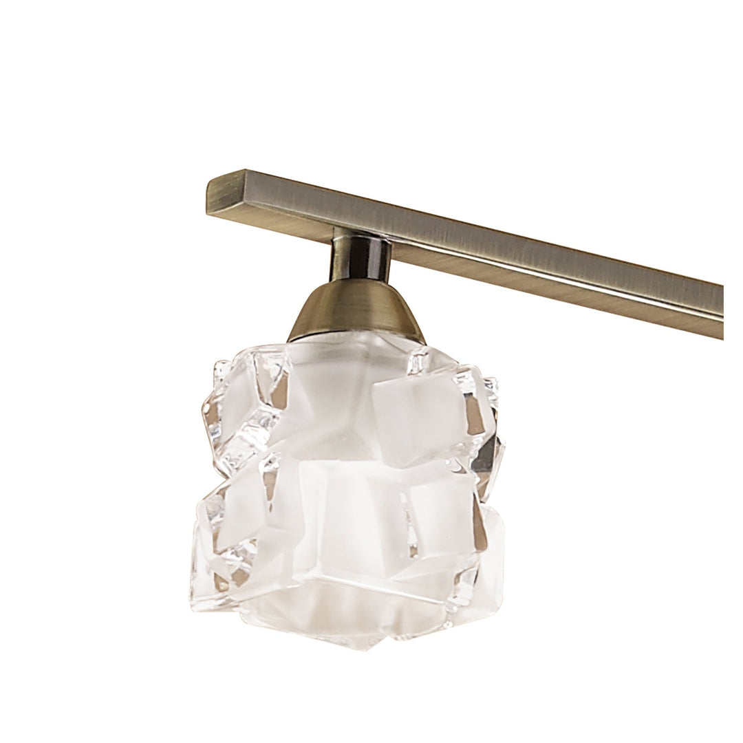 Mantra M1867 Ice Pendant 4 Light Antique Brass