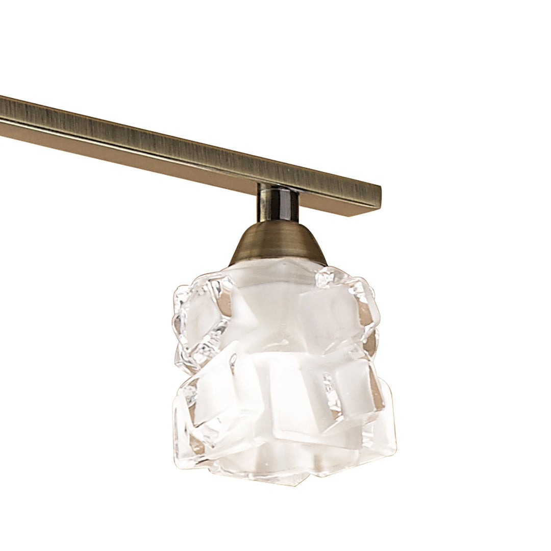 Mantra M1867 Ice Pendant 4 Light Antique Brass