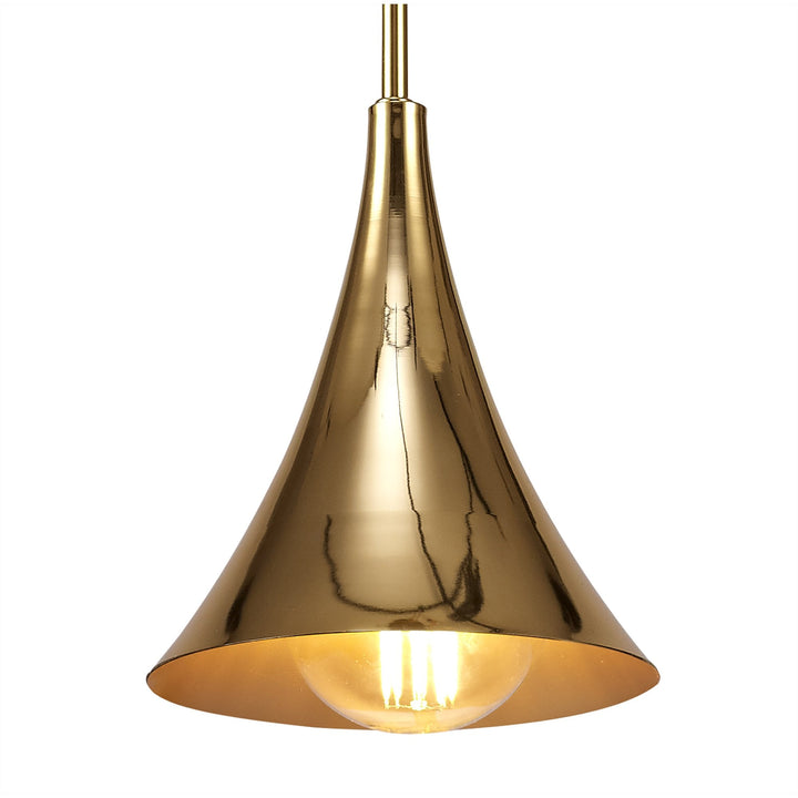 Mantra M5899 Jazz Oro Pendant 1 Light Polished Gold