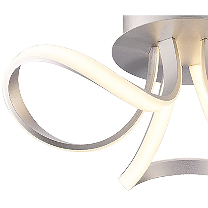 Mantra M4989 Knot Ceiling LED 2 Looped Arms Silver