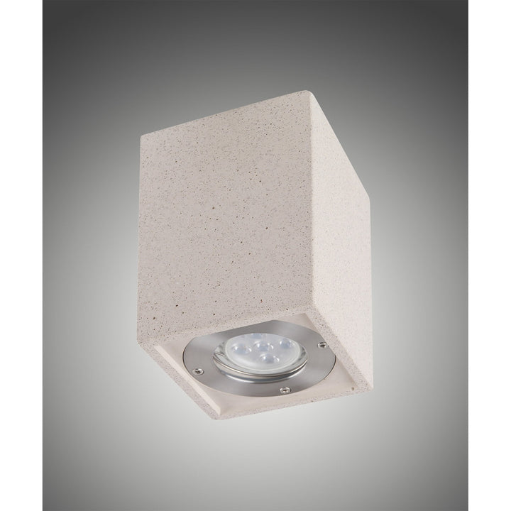Mantra M7186 Levi Outdoor Rectangular Spotlight 1 Light White Concrete