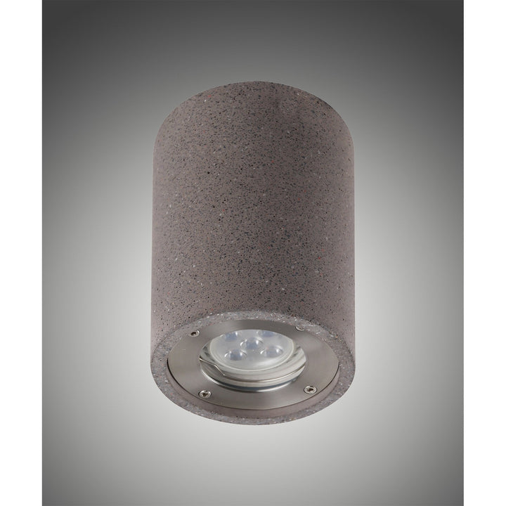 Mantra M7185 Levi Outdoor Round Spotlight 1 Light Grey Concrete