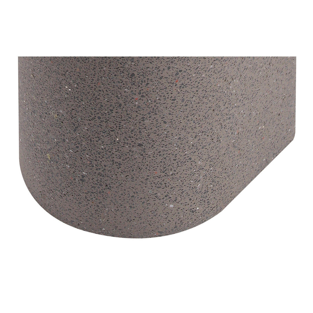 Mantra M7181 Levi Outdoor Round Wall Lamp 2 Light Grey Concrete