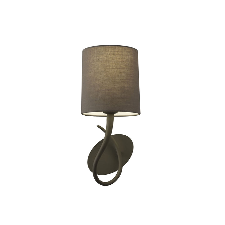 Mantra M3681 Lua Wall Lamp 1 Light E27 Ash Grey Ash Grey Shade