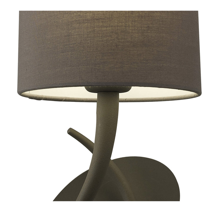 Mantra M3681 Lua Wall Lamp 1 Light E27 Ash Grey Ash Grey Shade