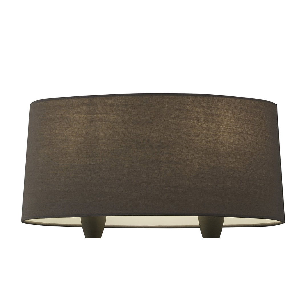 Mantra M3687 Lua Wall Lamp 2 Light E27 Ash Grey Ash Grey Shade